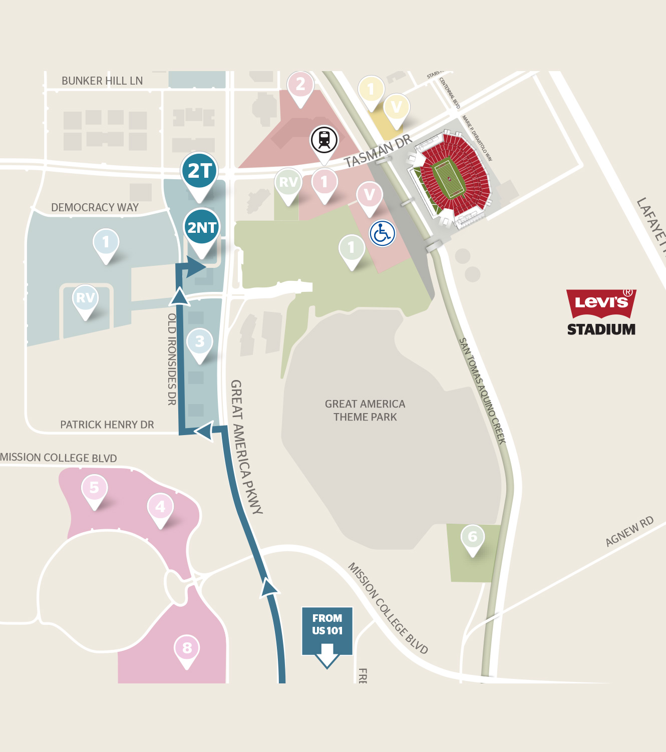 Parking Lot Maps - Levi's® Stadium