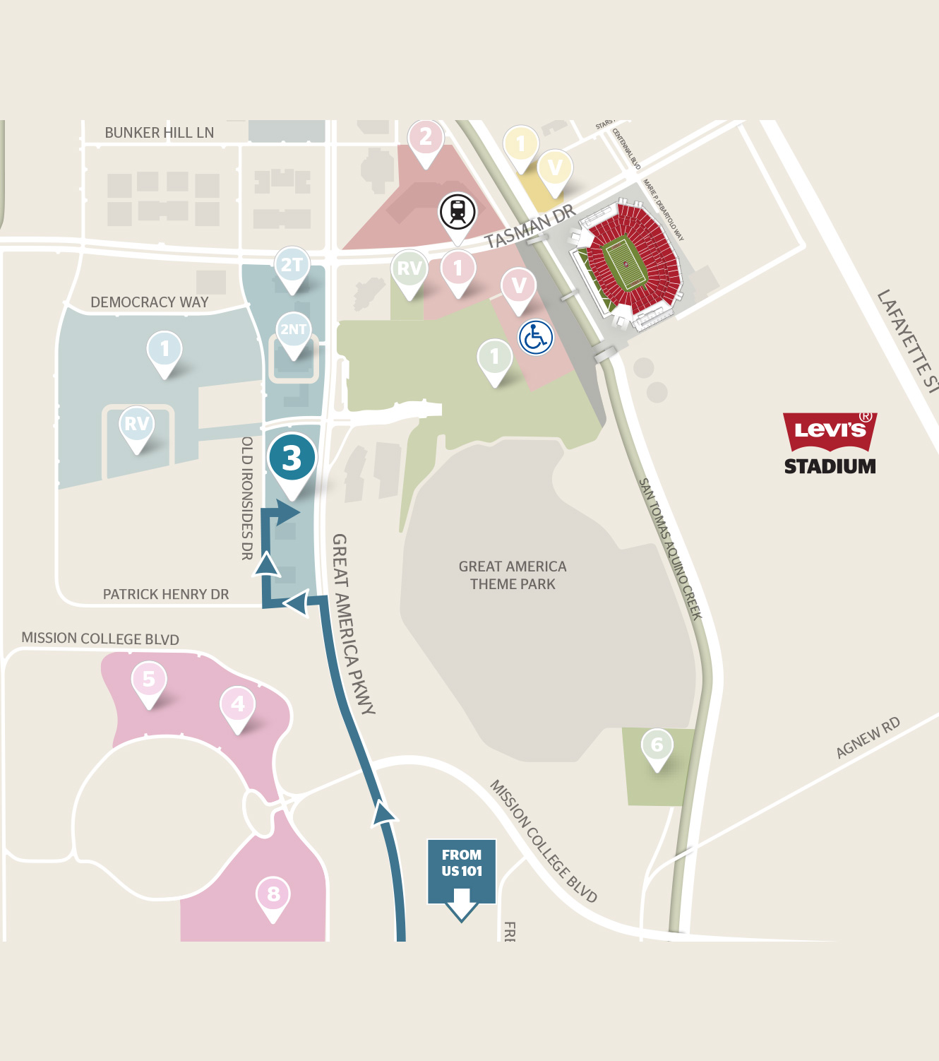 Parking Lot Maps - Levi's® Stadium