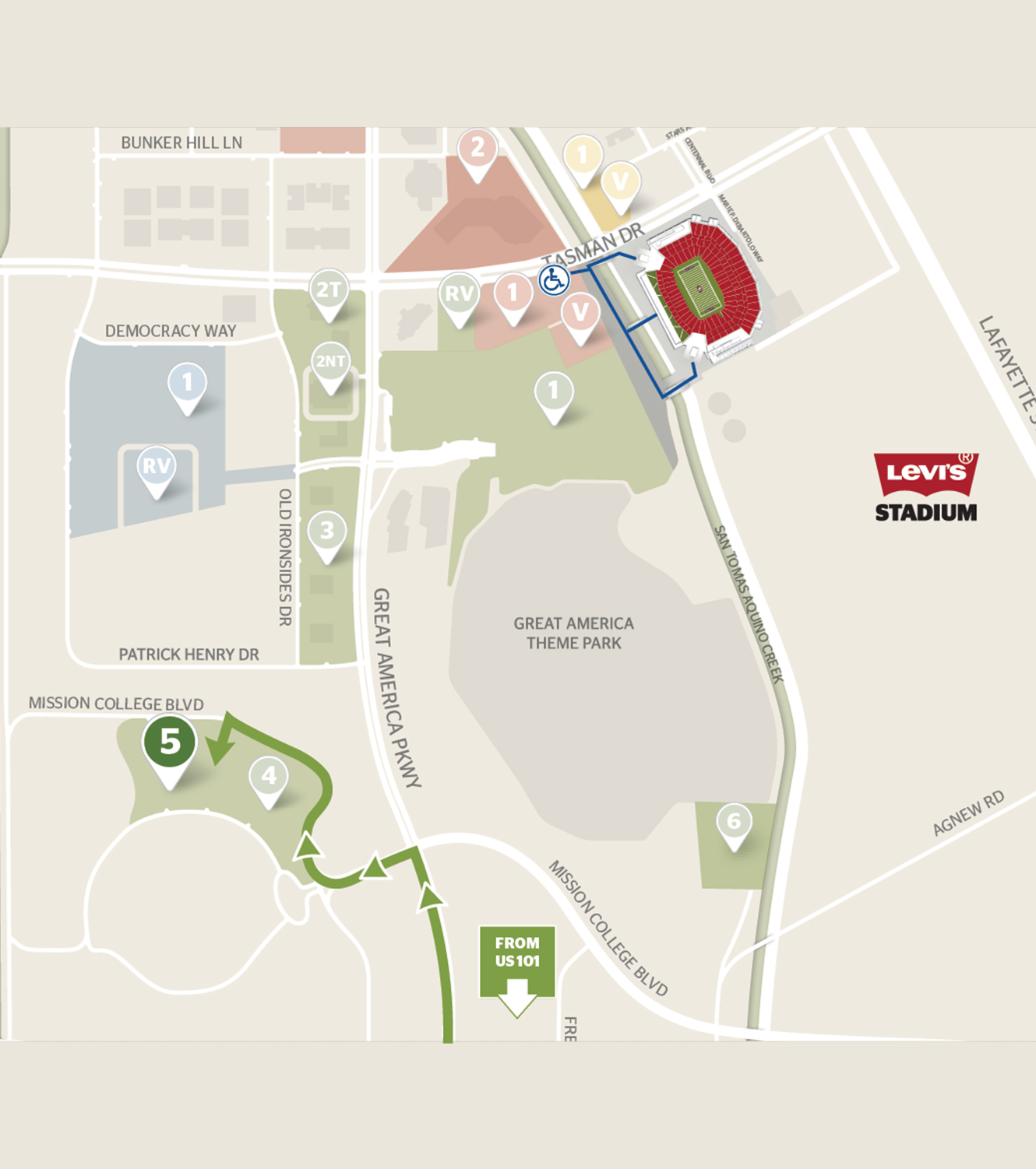 Parking Lot Maps - Levi's® Stadium