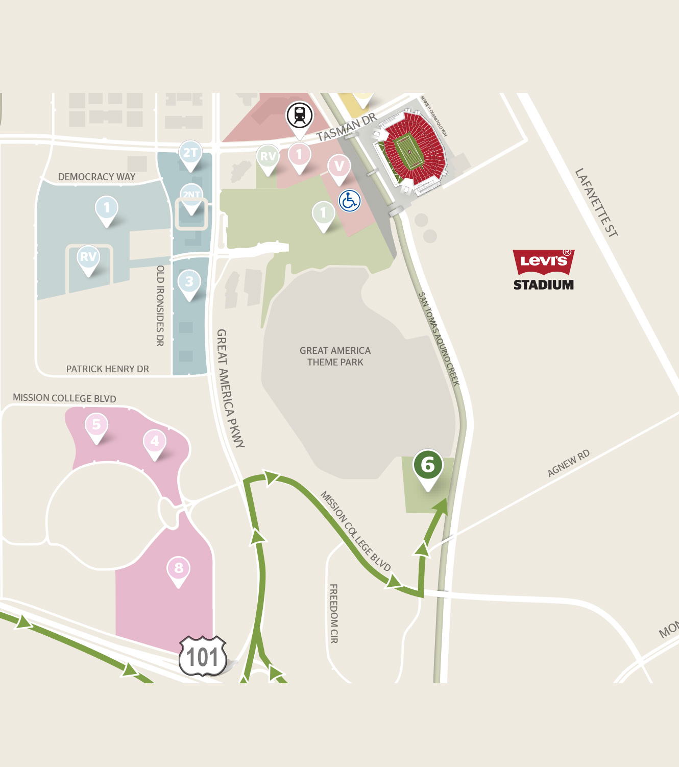 Parking Lot Maps - Levi's® Stadium