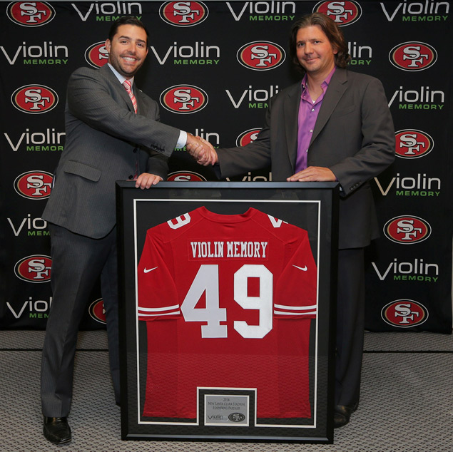 49ers Announce Violin Memory as Founding Partner of New Santa Clara Stadium