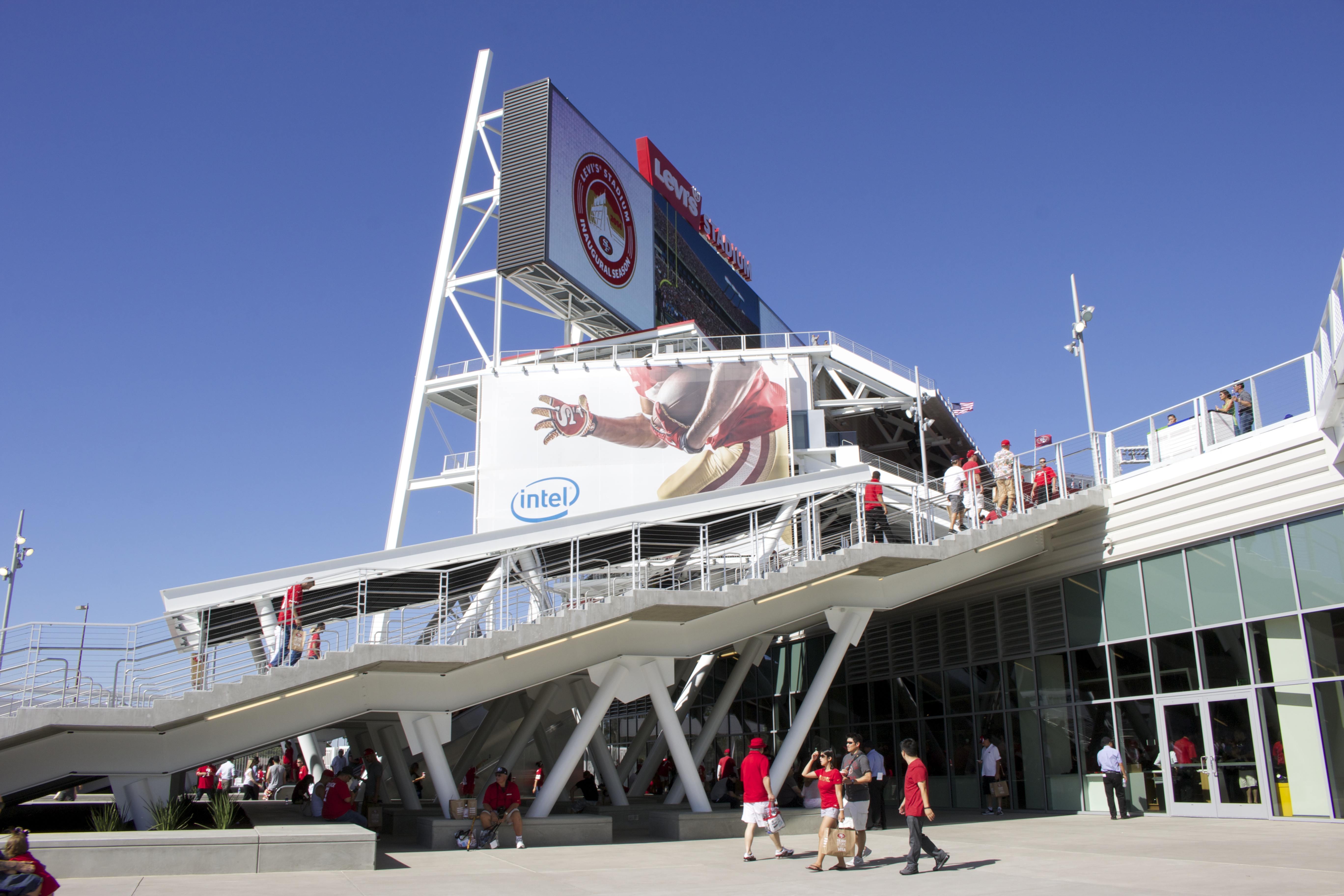 49ers Levi's Stadium Team Store, Fan Walk, and Levi's Stadium August 15,  2014 