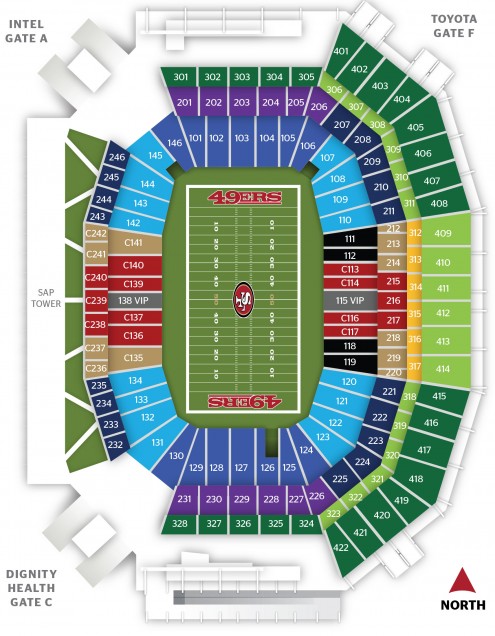 SBL Pricing and Seating Map - Levi's® Stadium