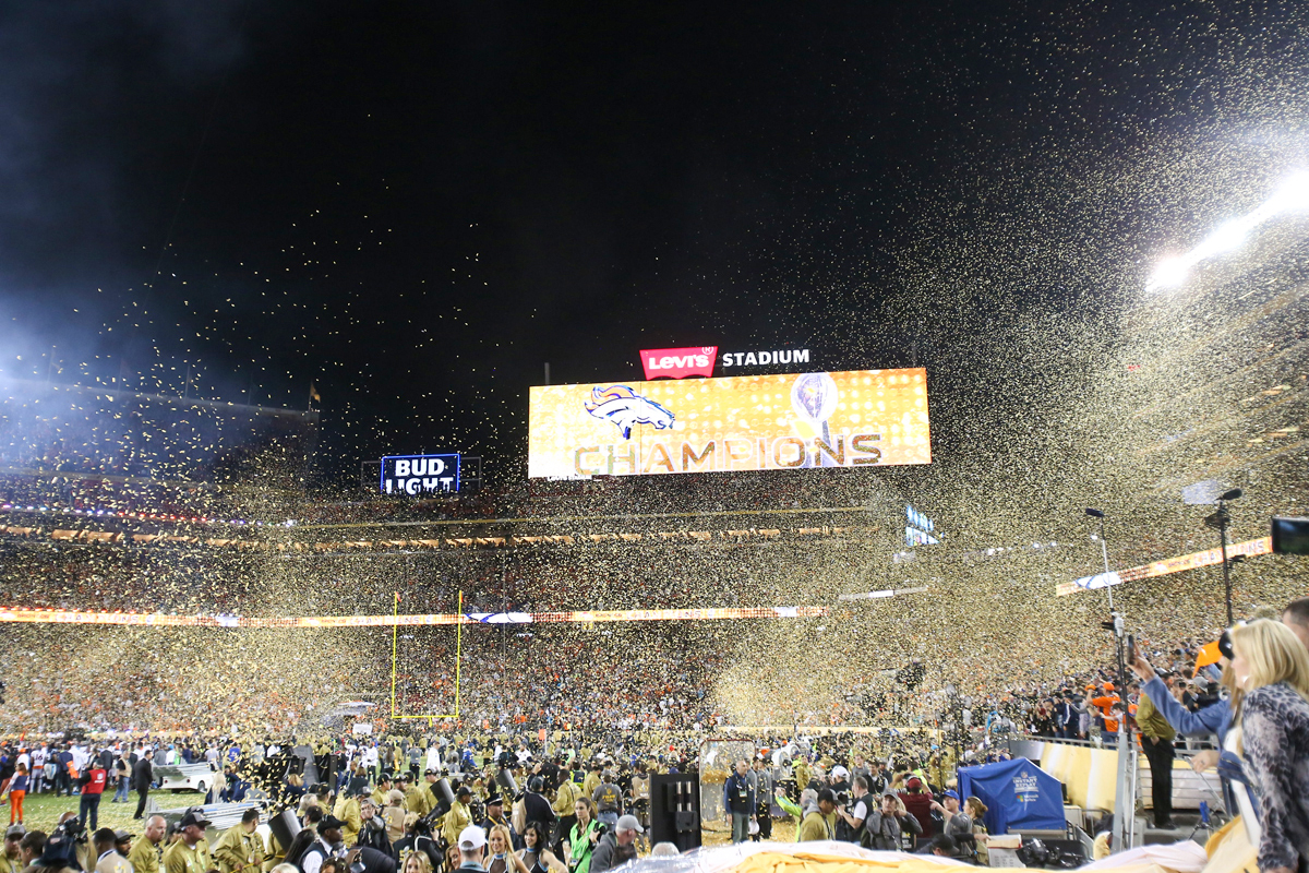 PHOTOS: Super Bowl 50 postgame celebration at Levi's Stadium - ABC7 San  Francisco