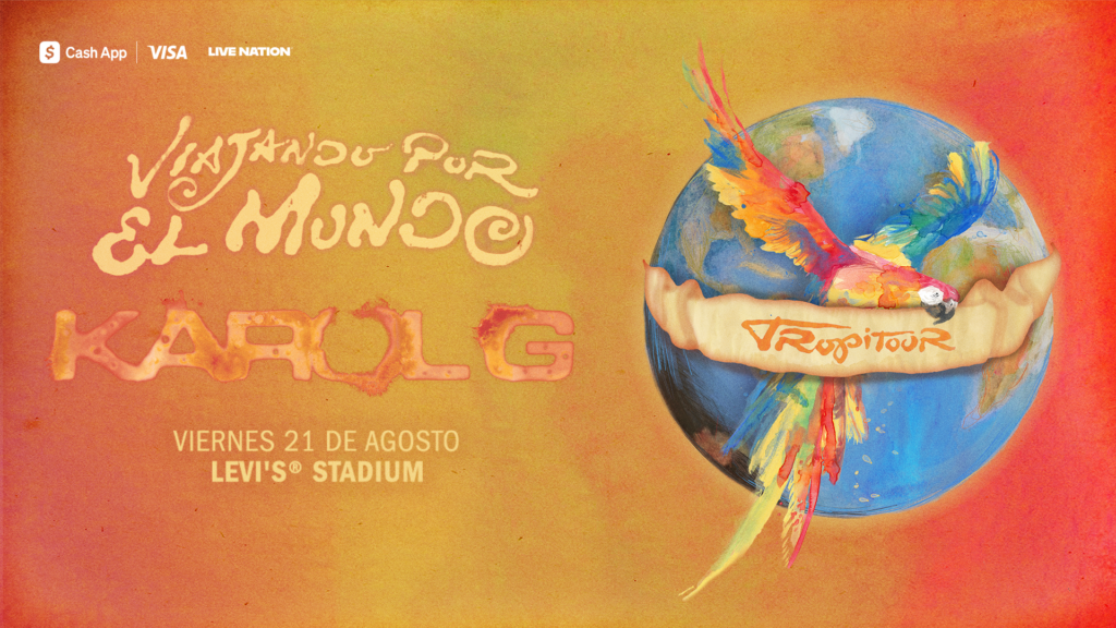 Karol G Viajando Por El Mundo Tropitour Aug 21 Levi S Stadium Karol G Announce 16x9 1 1024x576